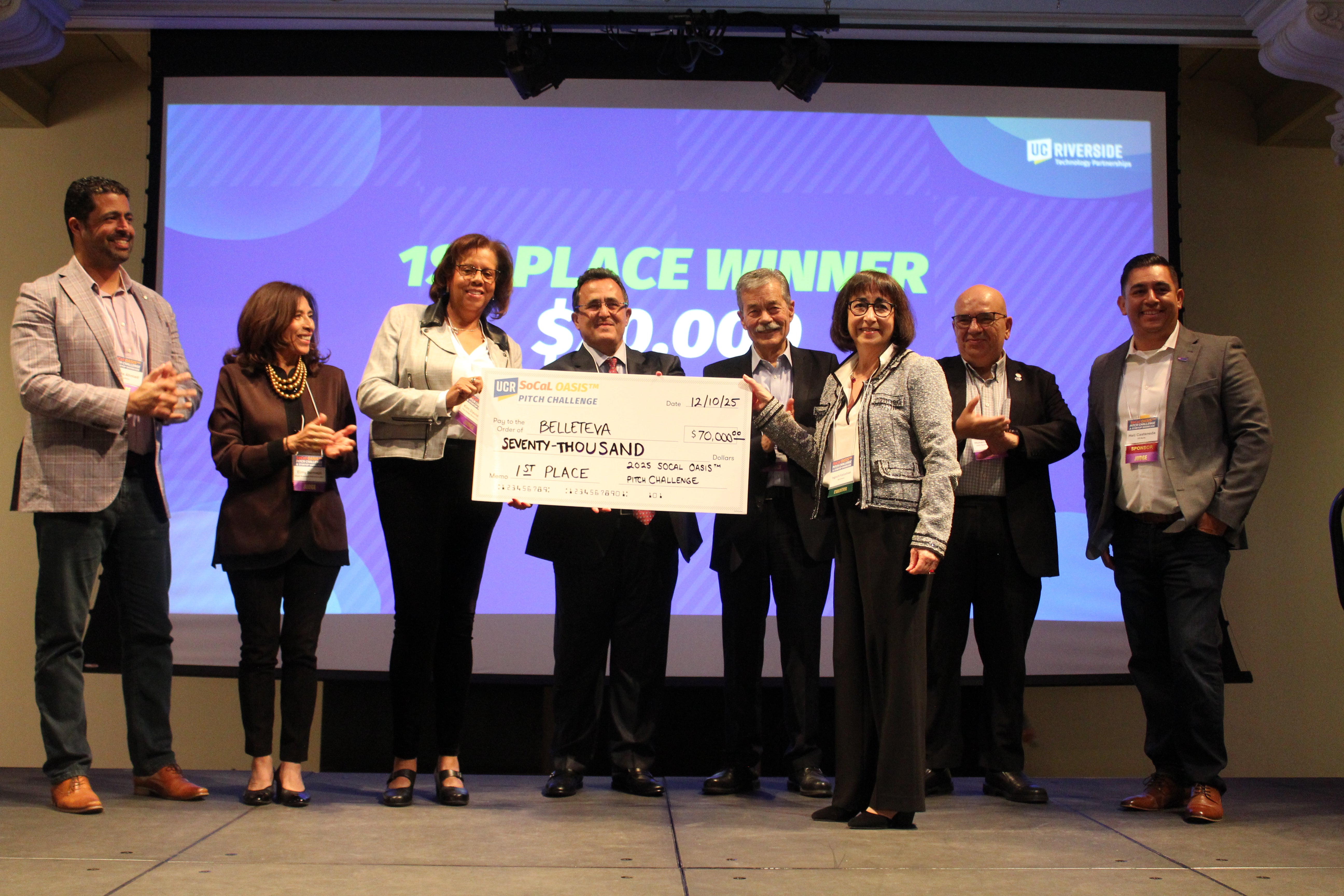 First Place Winner of the 2025 SoCal OASIS Pitch Finals, hosted by EPIC: Belleteva