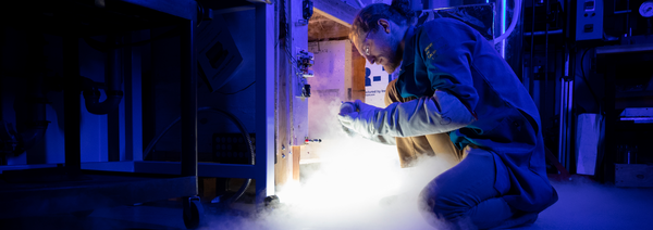 Marketing photo shoot at CE-CERT inside the atmospheric chamber at the Atmospheric Processes Lab on April 26, 2024.