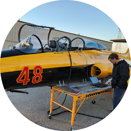 StarNav testing their technology on a jet plane