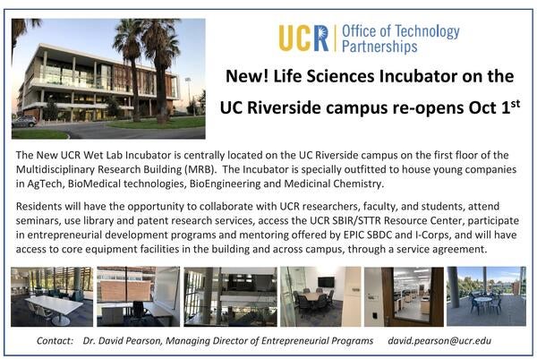 Life Sciences Incubator Info